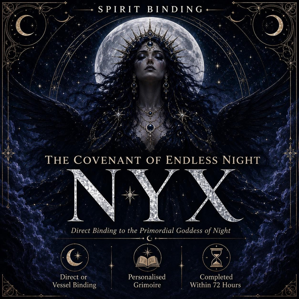 Covenant Binding to Nyx – Primordial Goddess of Night, Intuition, Protection