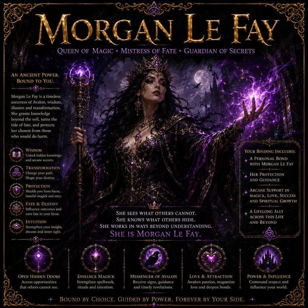 Morgan Le Fay Binding | Magic, Fate, Protection, Intuition & Power