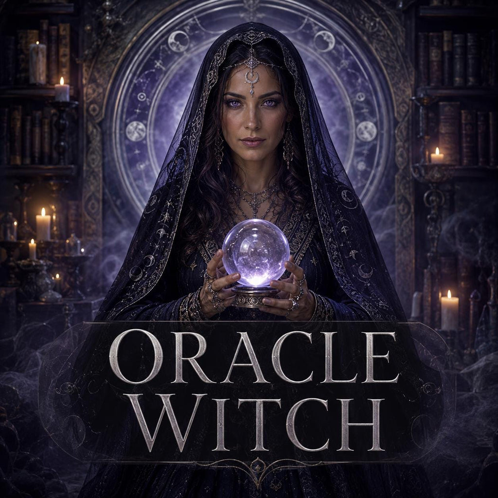 The Veiled Oracle Witch – Psychic Spirit Companion Binding for Clairvoyance, Divination, Dreams and Intuitive Guidance