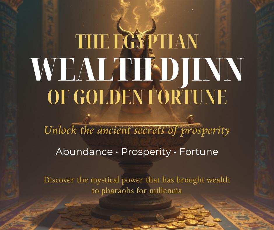 Egyptian Wealth Djinn Binding – Ancient Prosperity, Royal Opulence