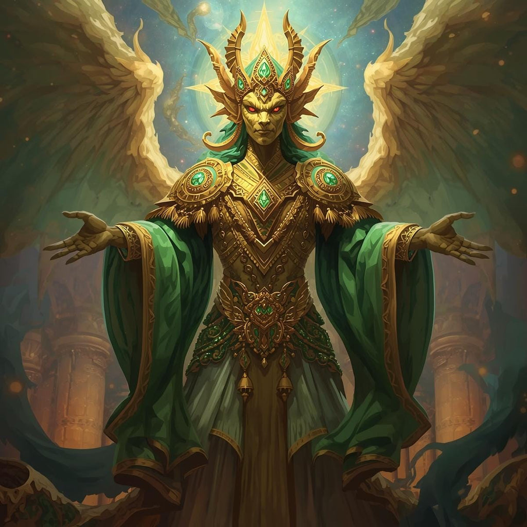 The Auric Dragon Djinn — Sovereign of Command and Fortune