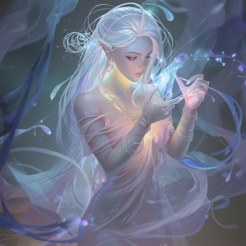 The Opaline Scribe — Djinn of Written Fate