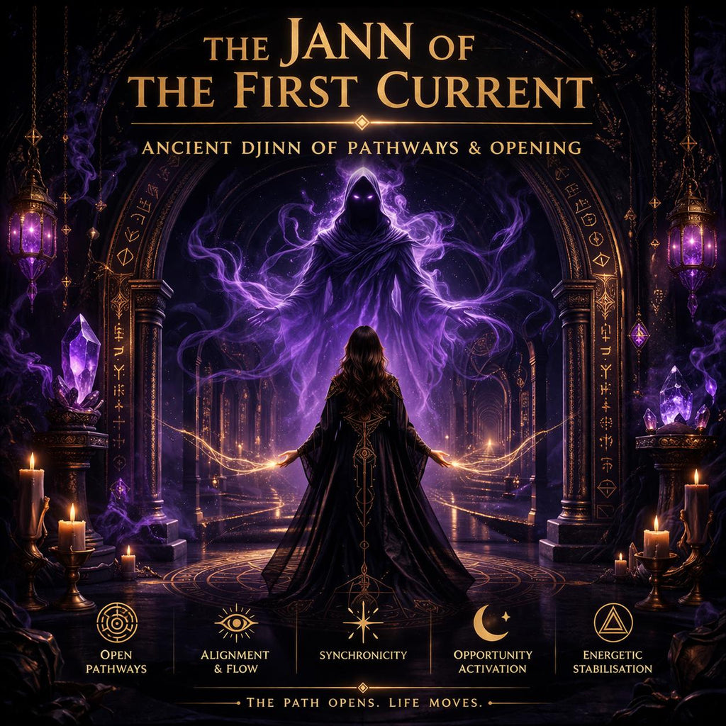 The Jann of the First Current — Ancient Djinn of Pathways and Opening