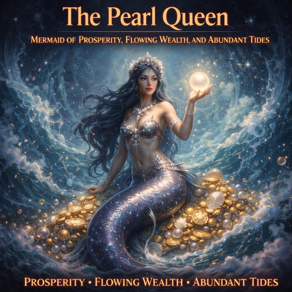 The Pearl Queen — Mermaid of Prosperity, Flowing Wealth, and Abundant Tides
