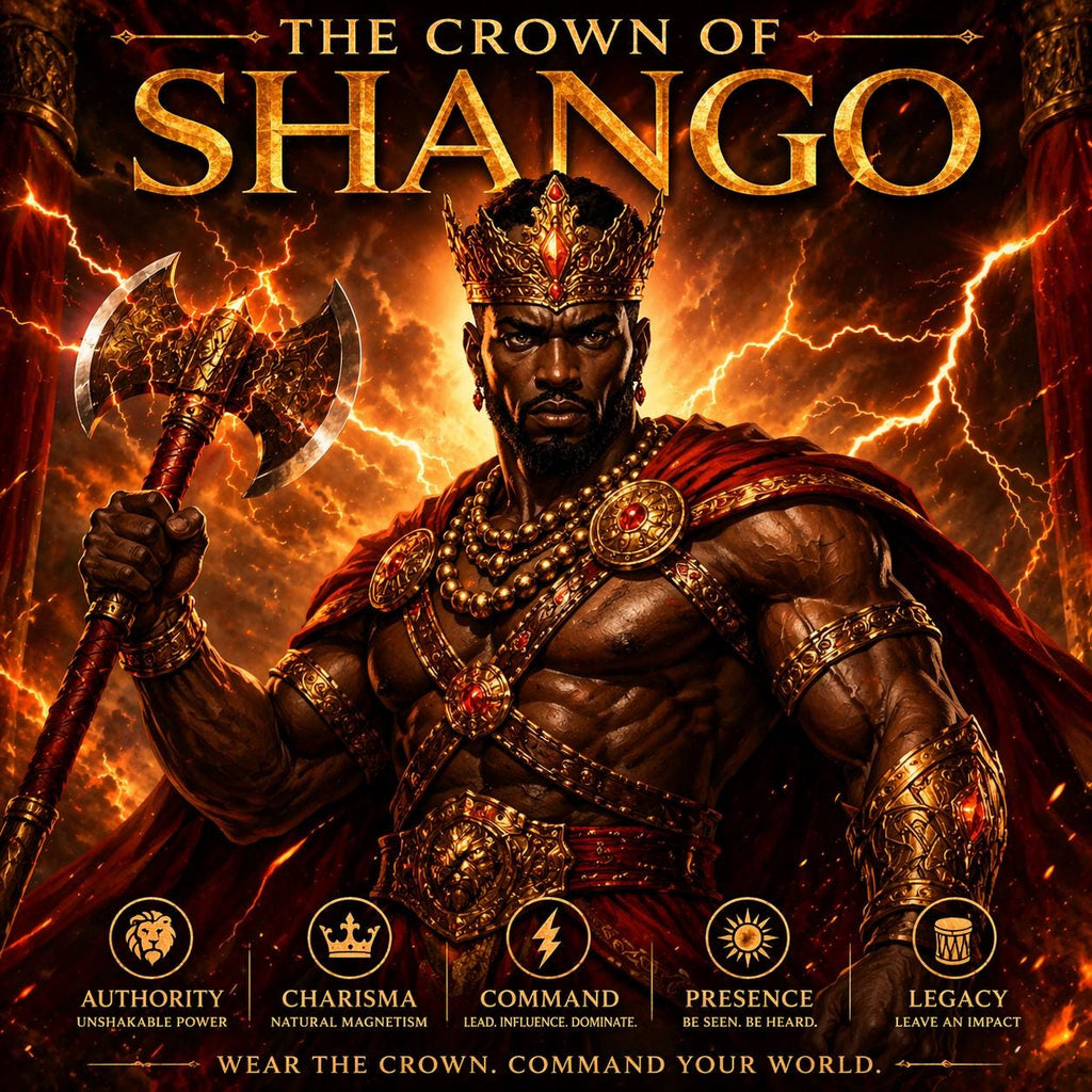 The Crown of Shango — Authority, Charisma, and Commanding Presence