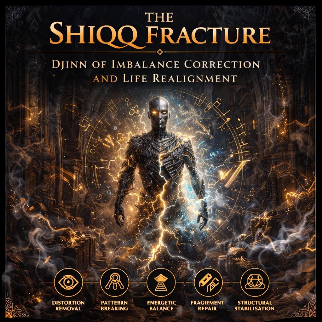 The Shiqq Fracture — Djinn of Imbalance Correction and Life Realignment