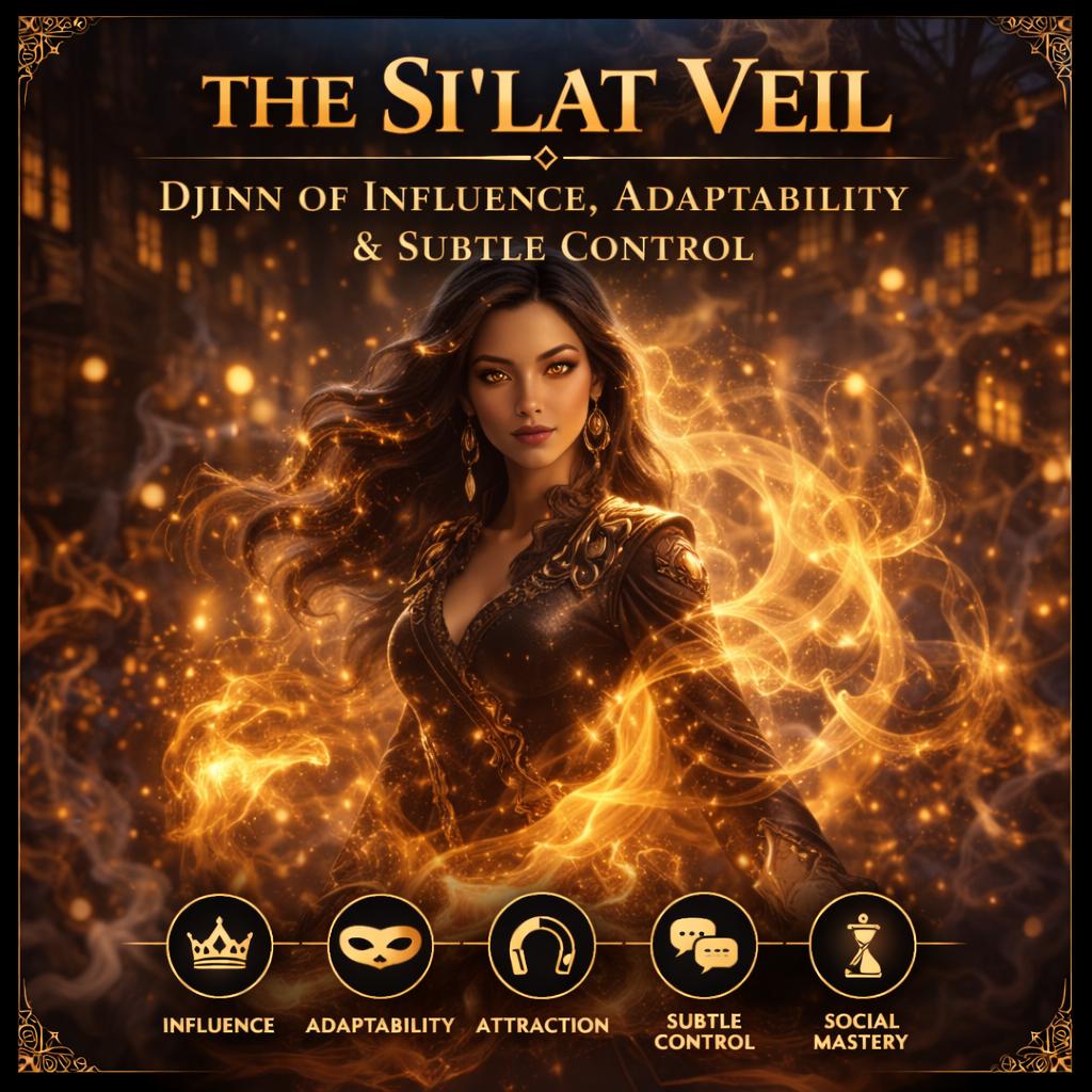 The Si’lat Veil — Djinn of Influence, Adaptability, and Subtle Control