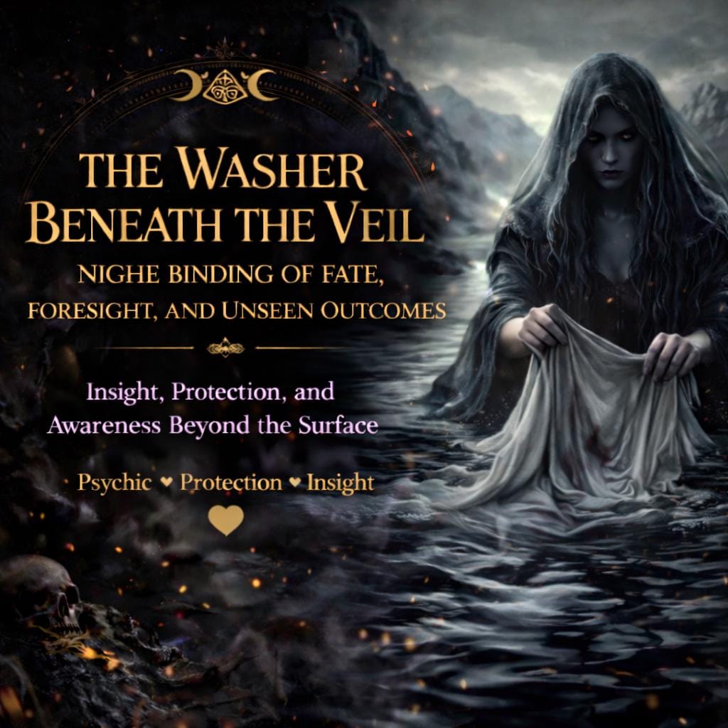The Washer Beneath the Veil — Bean Nighe Binding of Fate, Foresight, and Unseen Outcomes