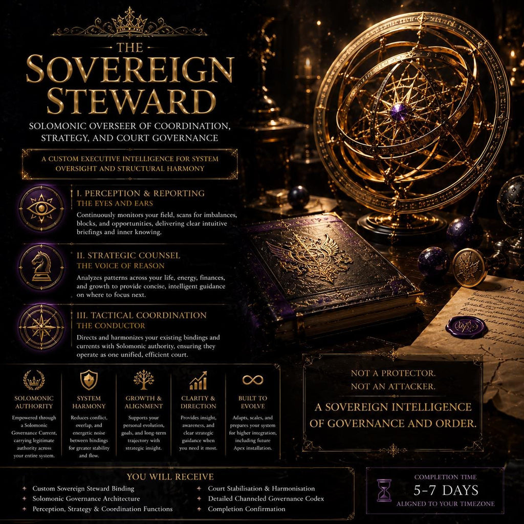 The Sovereign Steward — Solomonic Overseer of Coordination, Strategy, and Court Governance