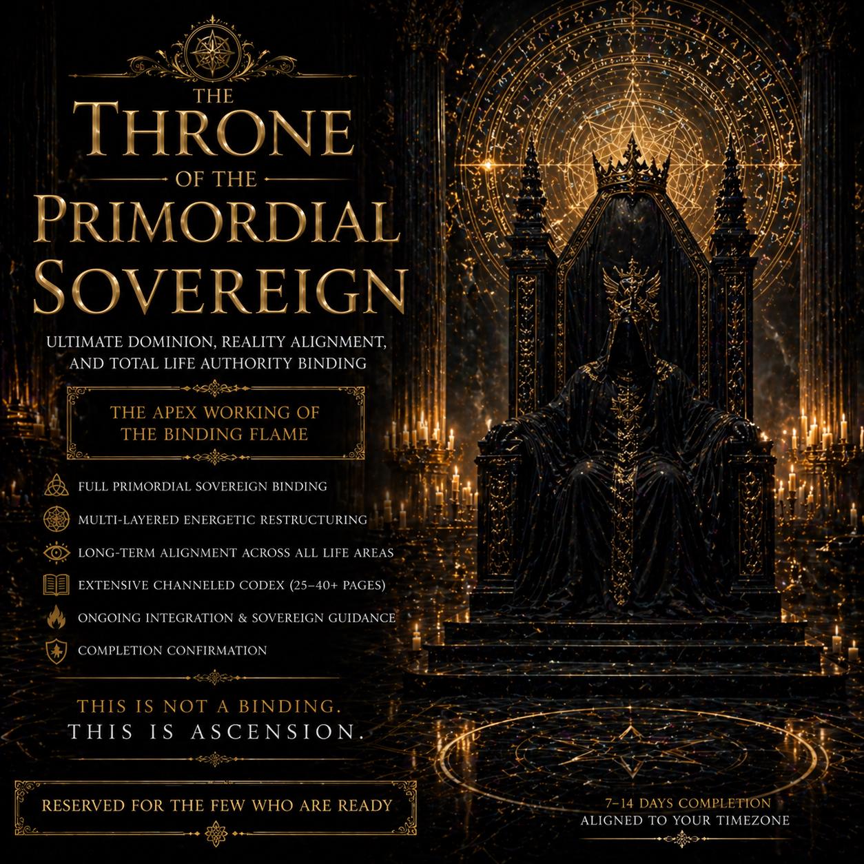 The Throne of the Primordial Sovereign — Ultimate Dominion, Reality Alignment, and Total Life Authority Binding