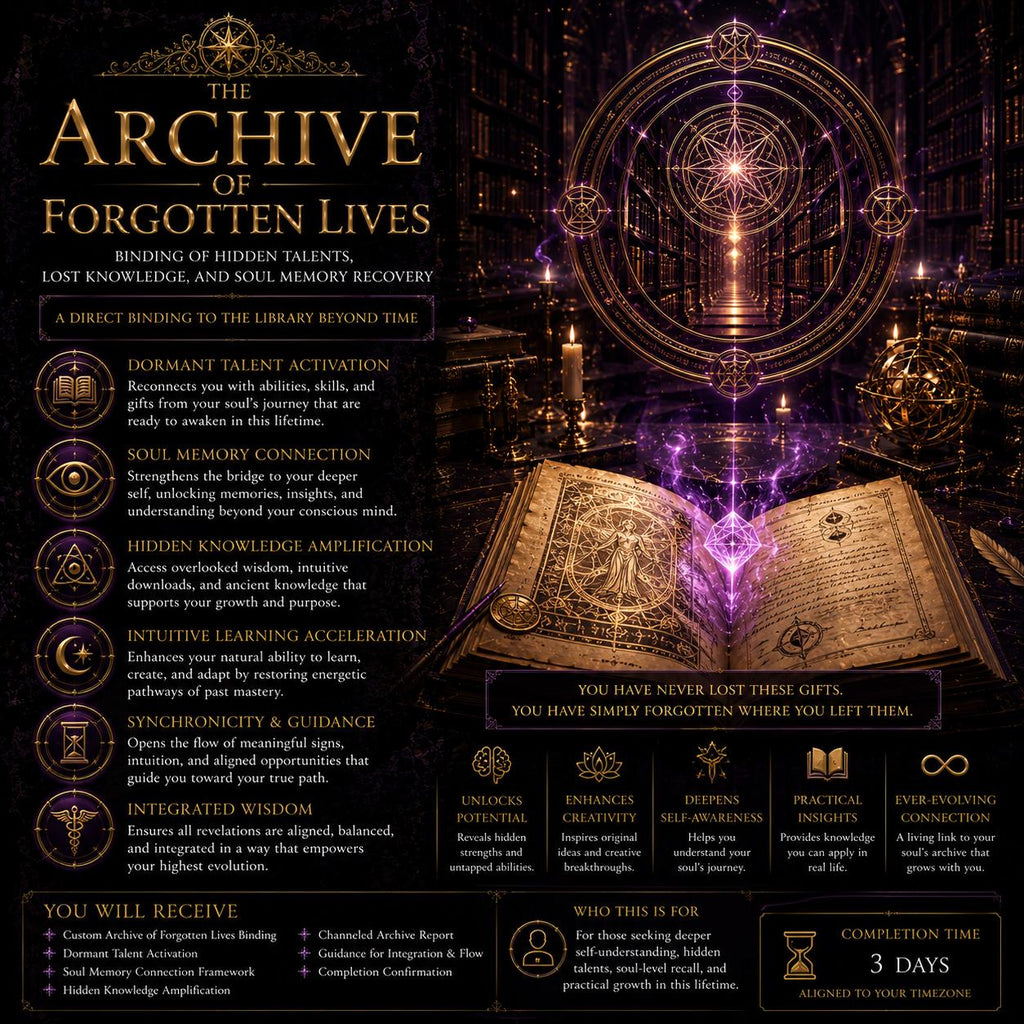 The Archive of Forgotten Lives — Binding of Hidden Talents, Lost Knowledge, and Soul Memory Recovery